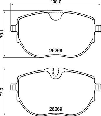 BREMBO Súprava brzdových doštičiek P 85 187