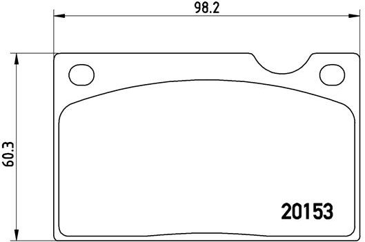 BREMBO Súprava brzdových doštičiek P 86 003