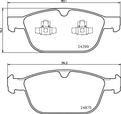 BREMBO Súprava brzdových doštičiek P 86 023