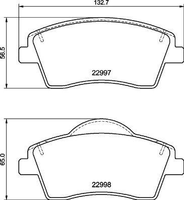 BREMBO Súprava brzdových doštičiek P 86 033