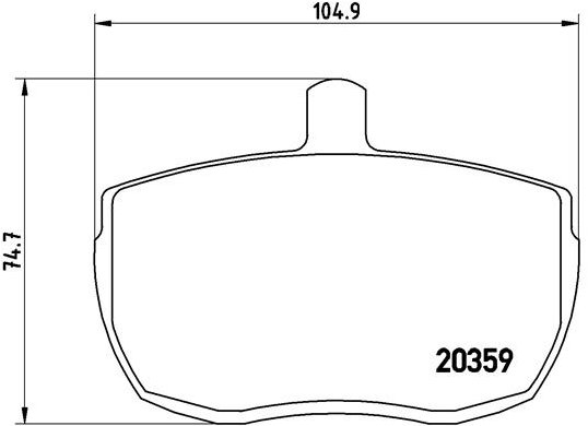 BREMBO Súprava brzdových doštičiek P A6 001