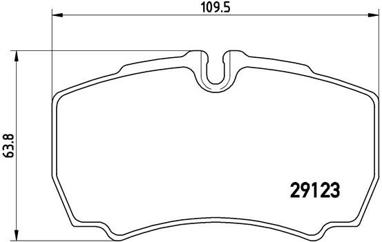 BREMBO Súprava brzdových doštičiek P A6 023