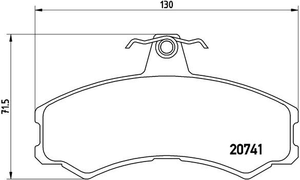 BREMBO Súprava brzdových doštičiek P A6 024