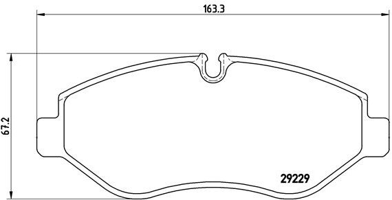 BREMBO Súprava brzdových doštičiek P A6 026