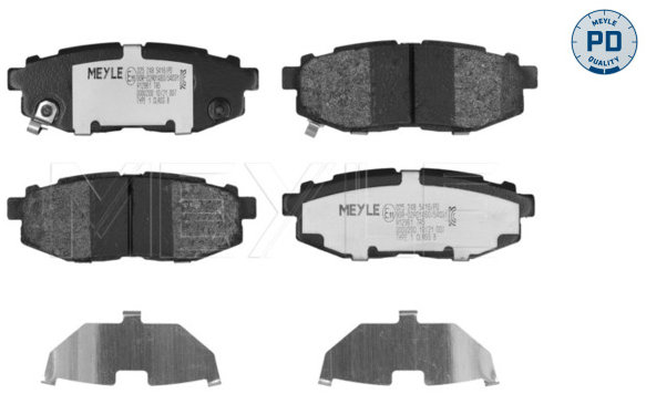 MEYLE Brzdové doštičky 025 248 5416/PD