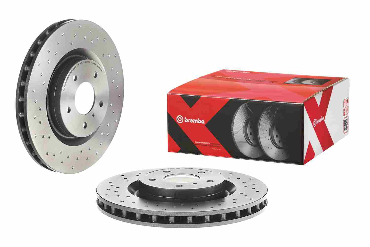 BREMBO brzdový kotúč 09.8485.1X, sada 2 ks