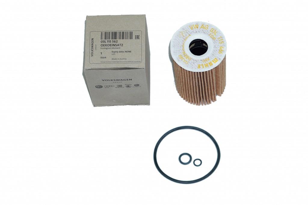 ŠKODA Nadstavec filtra s tesnením 03L115562, originál