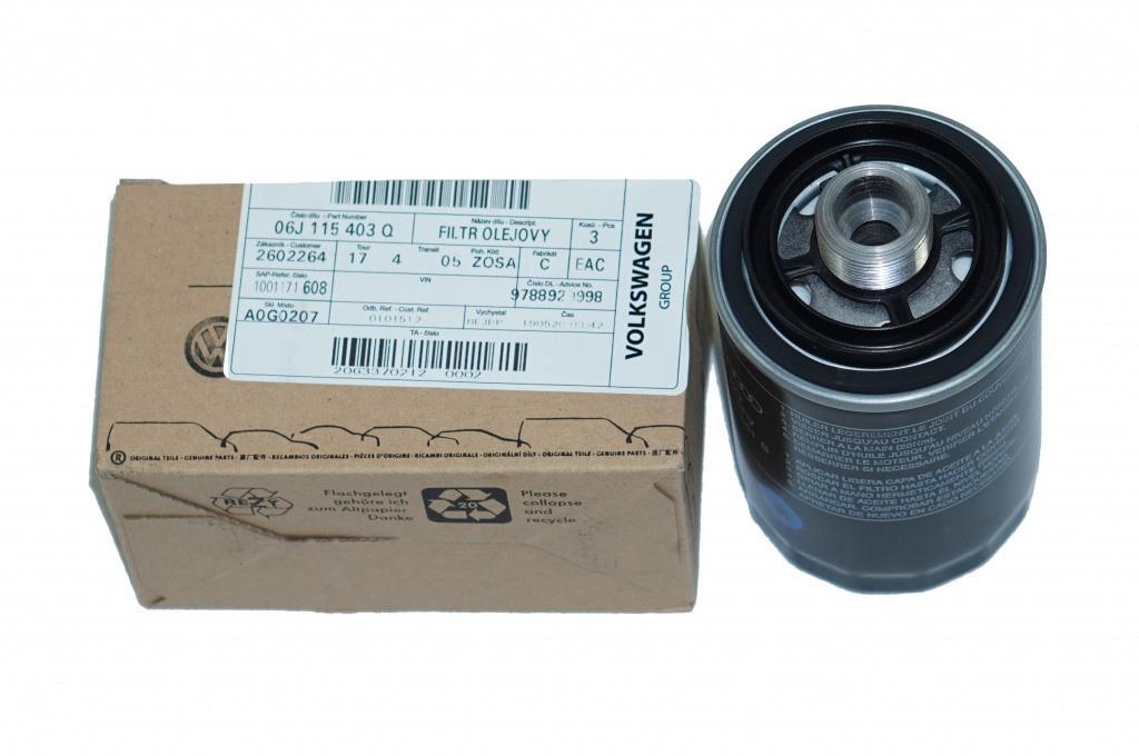 ŠKODA Filter olejový 06J115403Q, originál