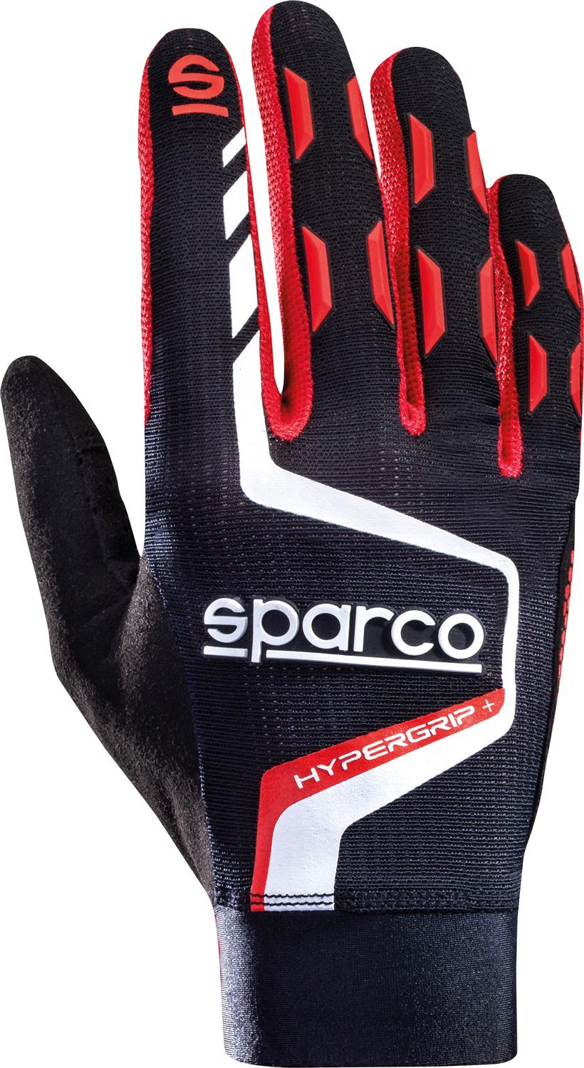 Sparco Hypergrip+ Sim Racing gamingové rukavice, farba čierno-červená, veľkosť 8