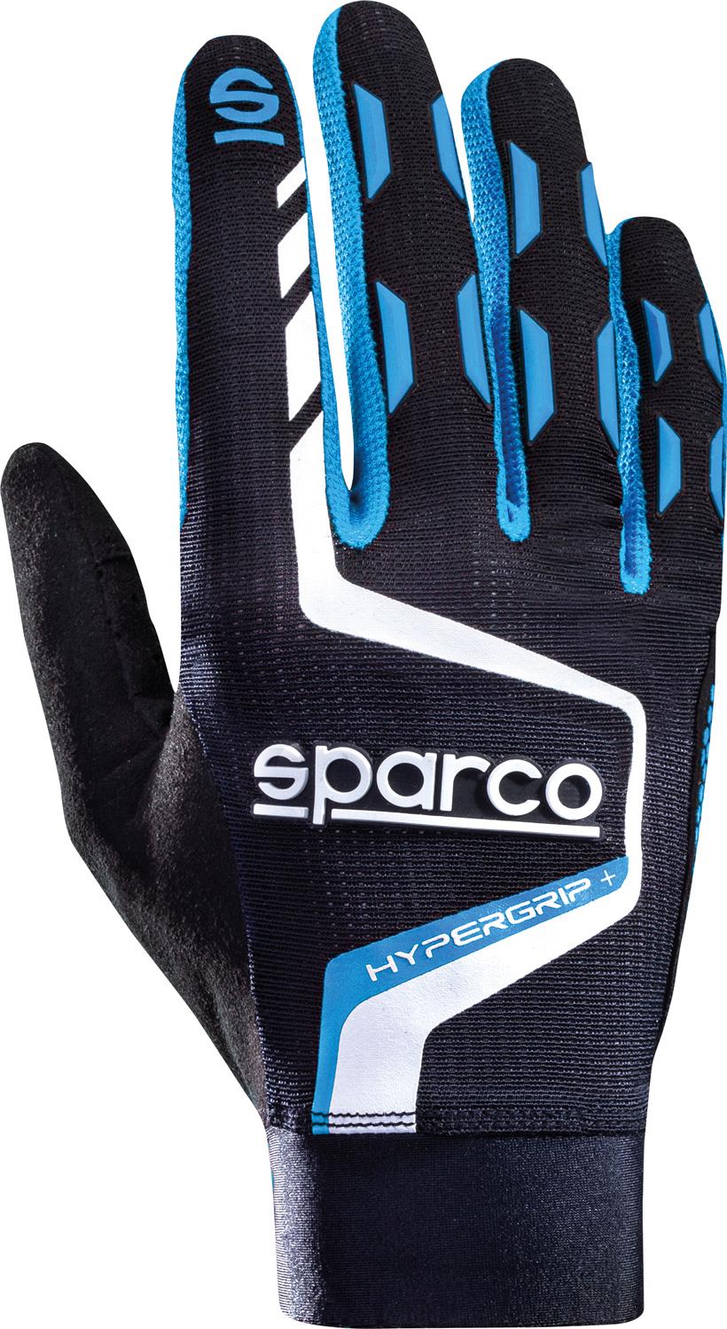 Sparco Hypergrip+ Sim Racing gamingové rukavice, farba čierno-modrá, veľkosť 11