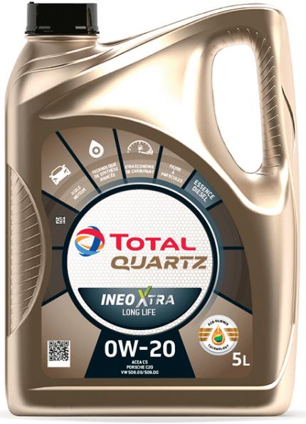 TOTAL Quartz Ineo Xtra Longlife 0W-20, 5 l