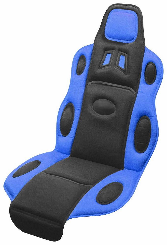 COMPASS Poťah sedadla RACE čierno-modrý