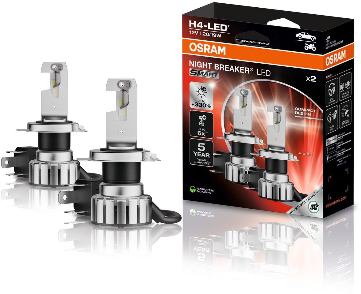 OSRAM NIGHT BREAKER LED SMART H4, +330 % viac jasu