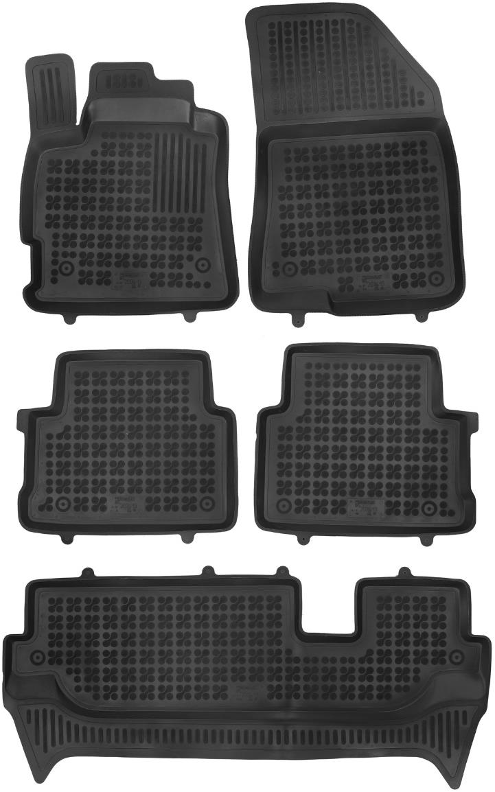 REZAW-PLAST Gumové autokoberce, Dacia Jogger, 2021-, 3. rad, 7 sedadiel