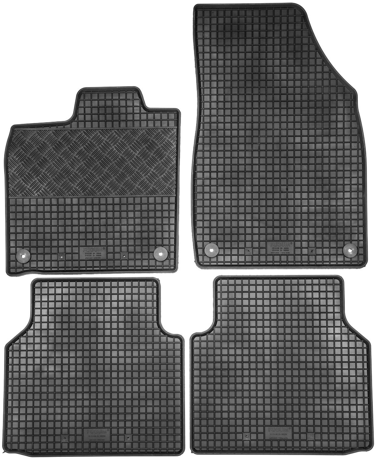 ACI gumové koberčeky čierne (súprava 4 kusov) pre VW ID 4 5/2020-