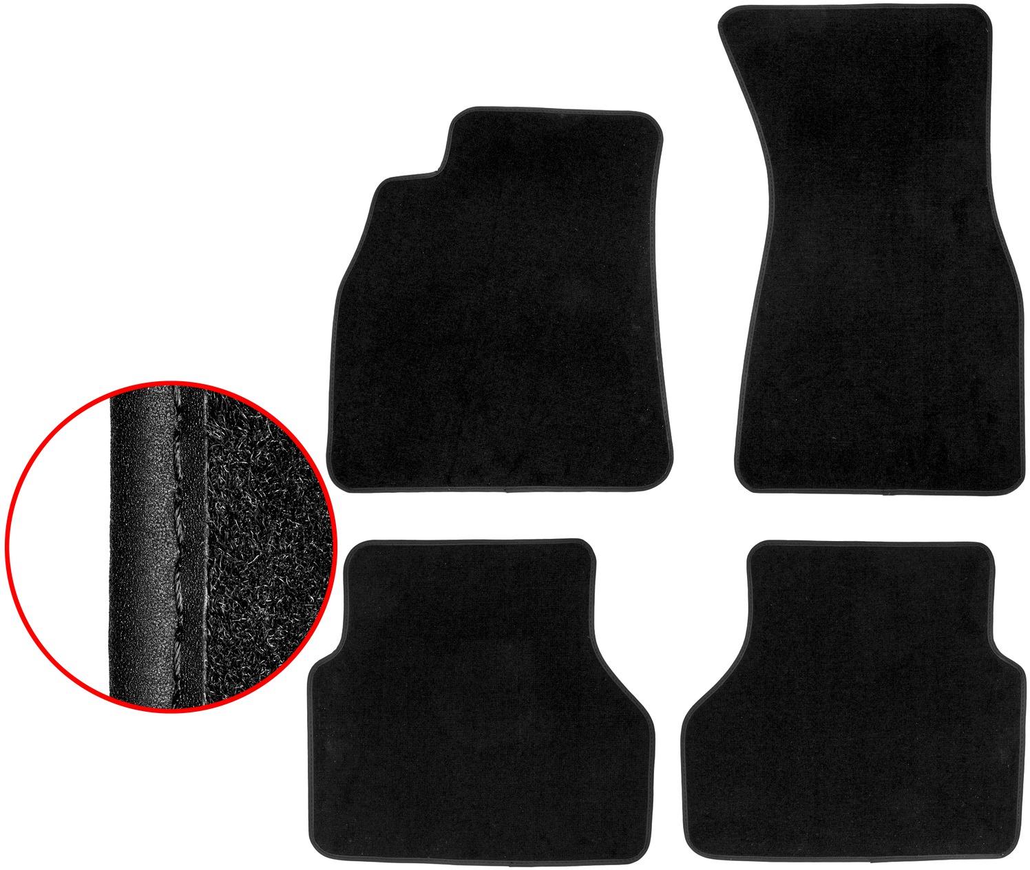 ACI textilné koberčeky čierne EXCLUSIVE (sada 4 ks) pre Audi A6 6/2018-