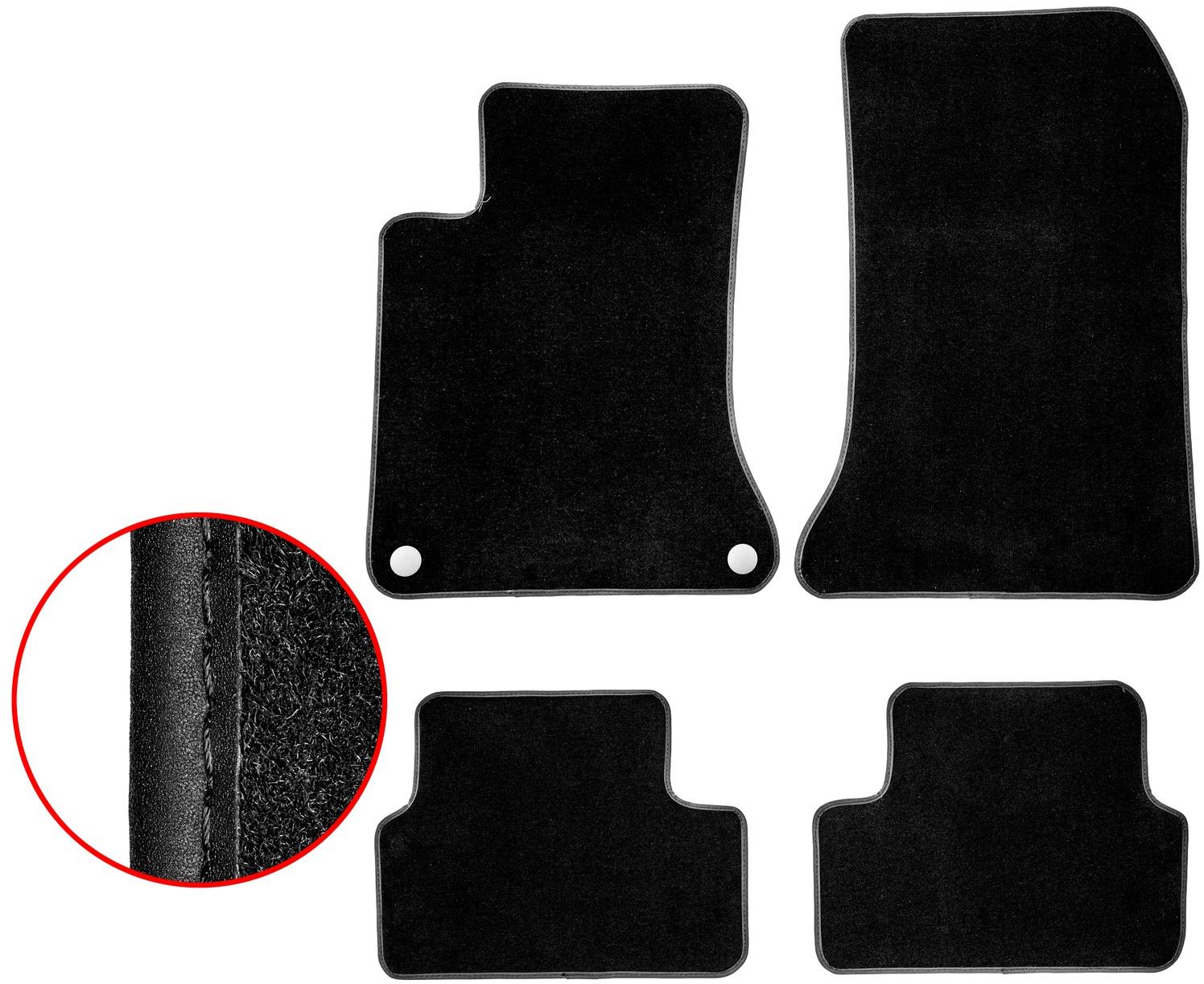 ACI textilné koberčeky EXCLUSIVE čierne (súprava 4 ks) pre Mercedes-Benz "GLA" (X156) 01/2017-2020