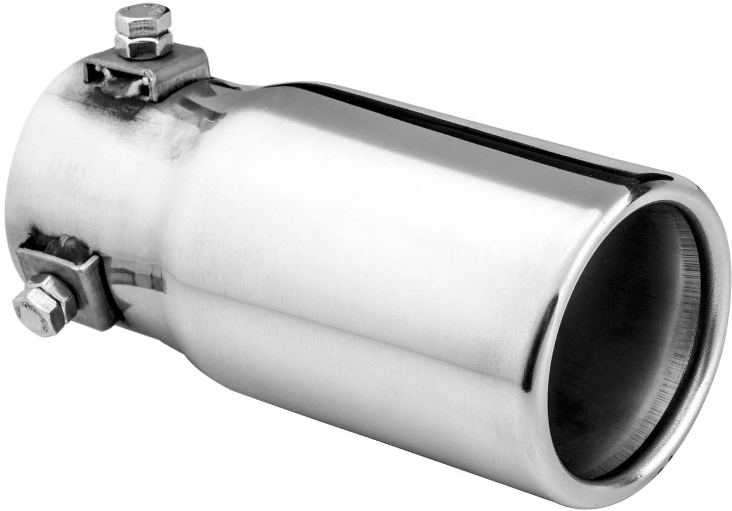 ASSO koncovka výfuku nehrdzavejúca oceľ okrúhla, vonkajší priemer 60 mm, dĺžka 125 mm