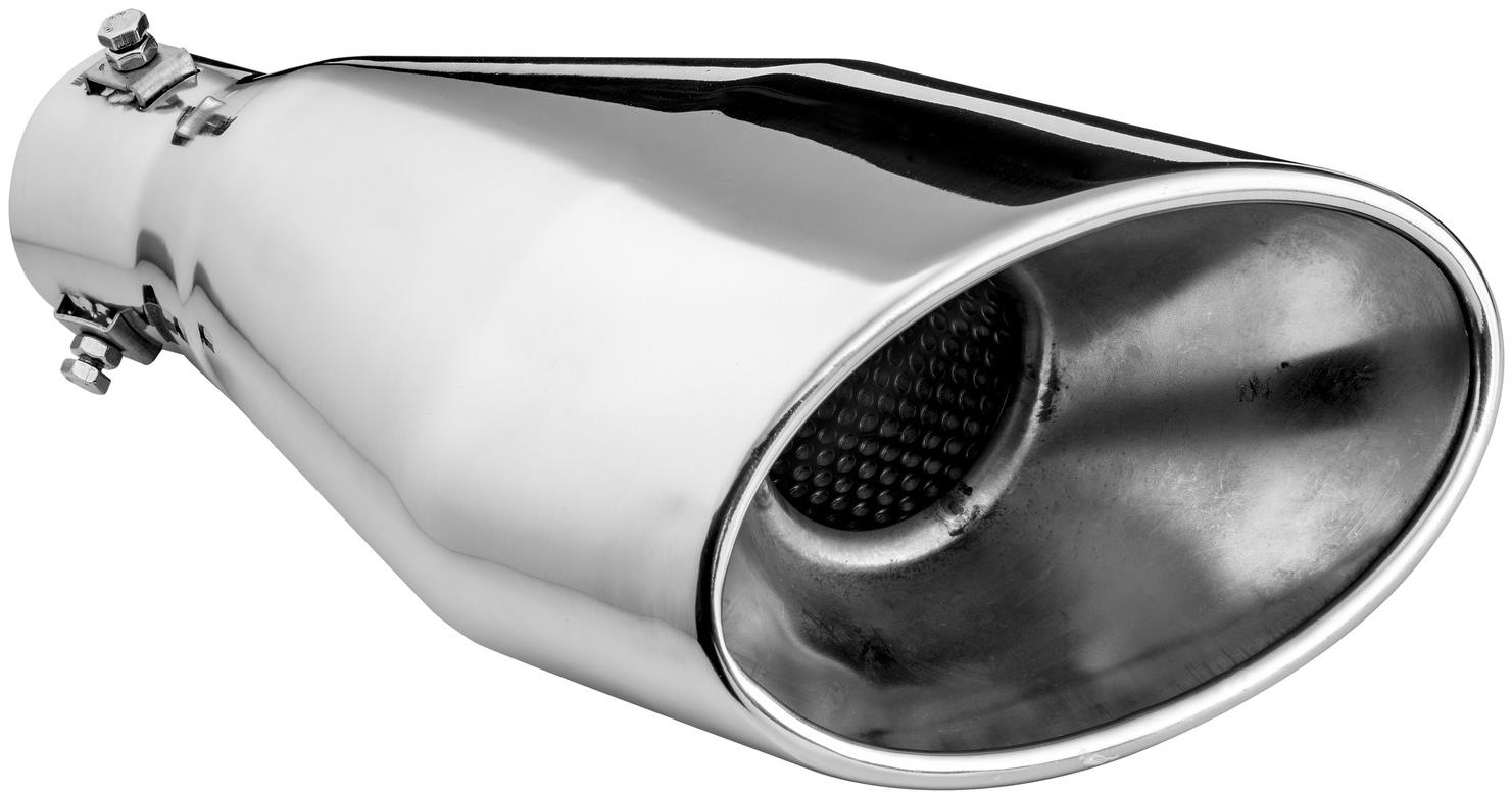 ASSO koncovka výfuku nehrdzavejúca oceľ oválna, vonkajší priemer 160 × 95 mm, dĺžka 300 mm