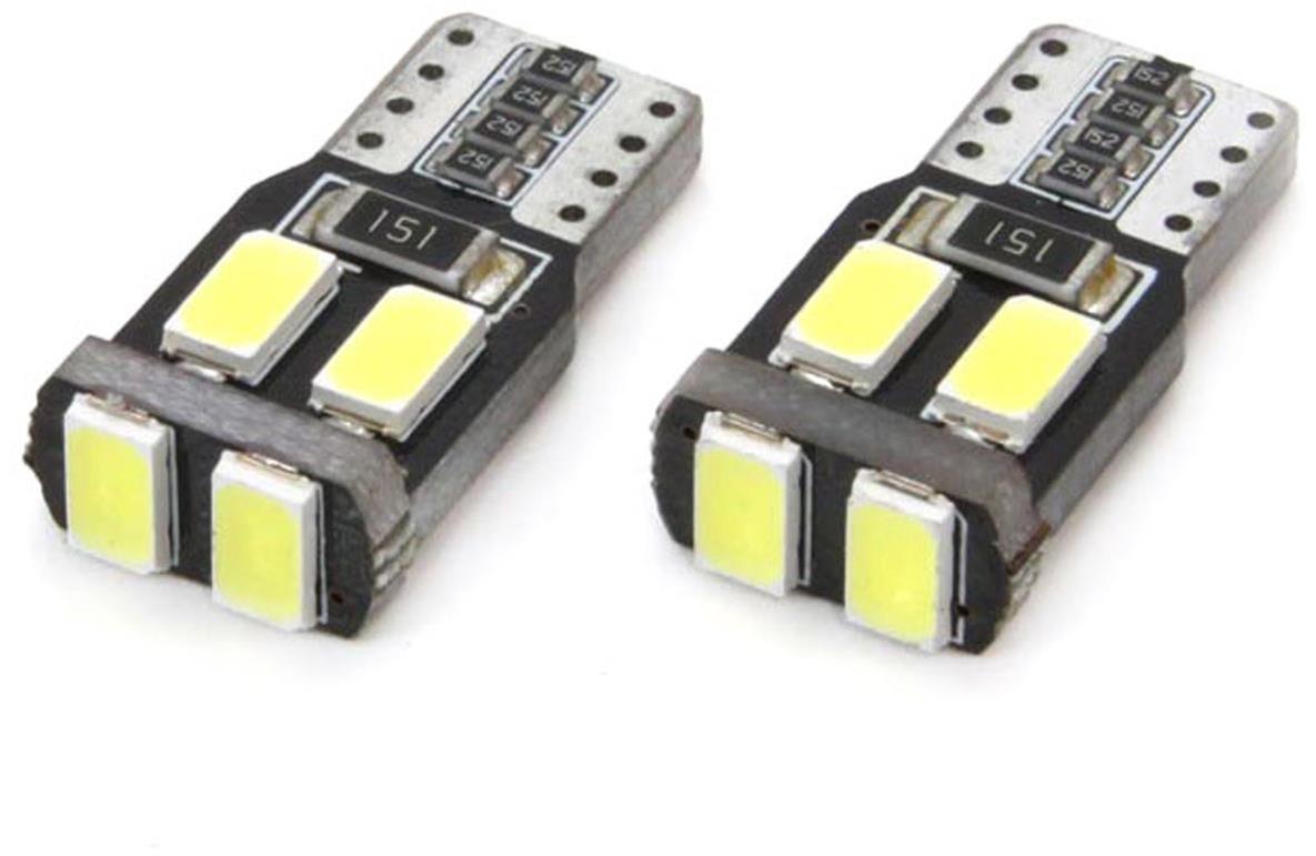 AMIO LED 12 V 1,76 W 3× SMD biela 5600 K (pätica w2, 1× 9,5d/T10) kompatibilná s CAN-BUS
