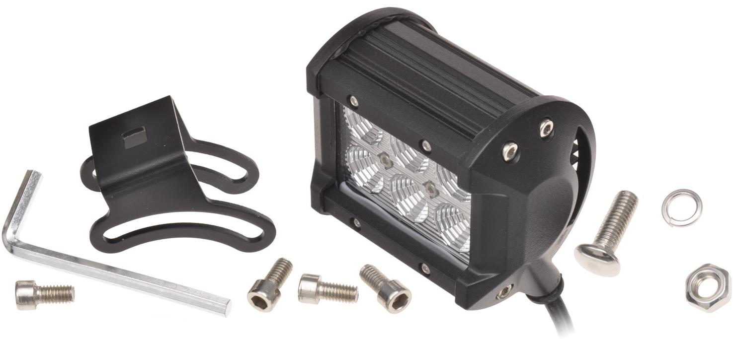AMIO LED pracovné svetlo 18 W, napätie 9 – 36 V, 6 × 3 W CREE, 95 × 77 mm