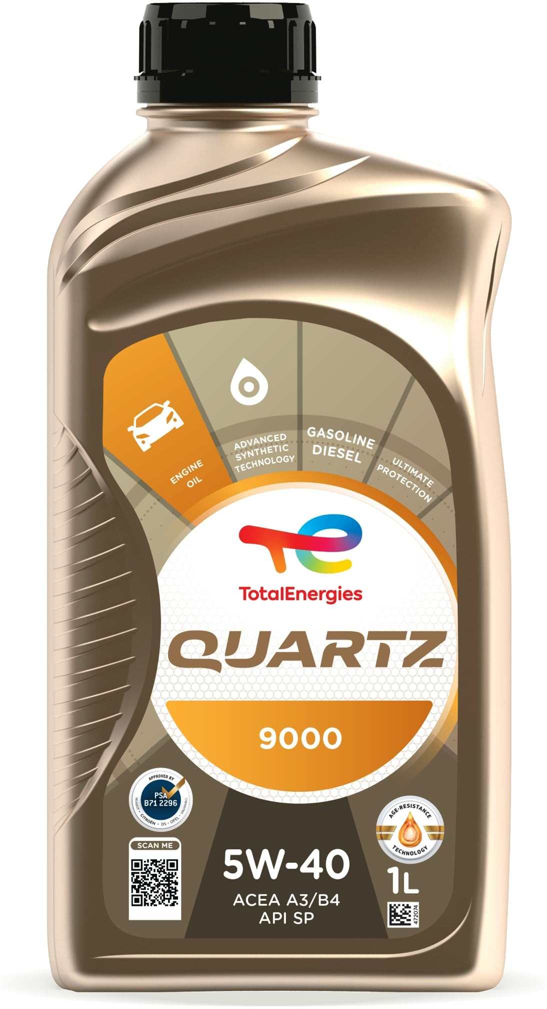 TOTAL QUARTZ 9000 5W40 – 1 liter