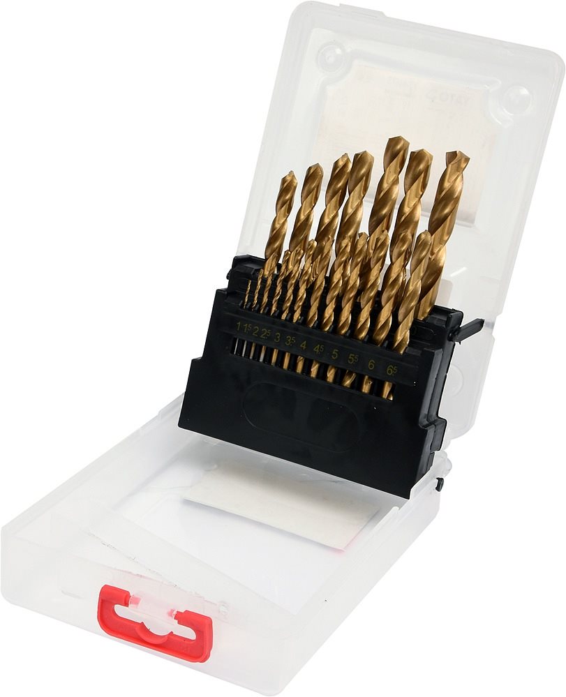 YATO Vrtáky do železa HSS-TiN sada 19 ks 1 – 10mm YT-44675