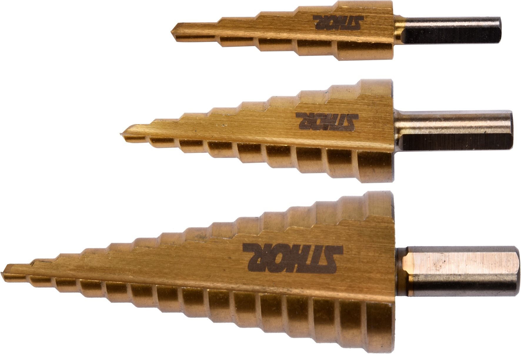STHOR Vrtáky stupňovité 4 – 32 mm v sade TO-22616