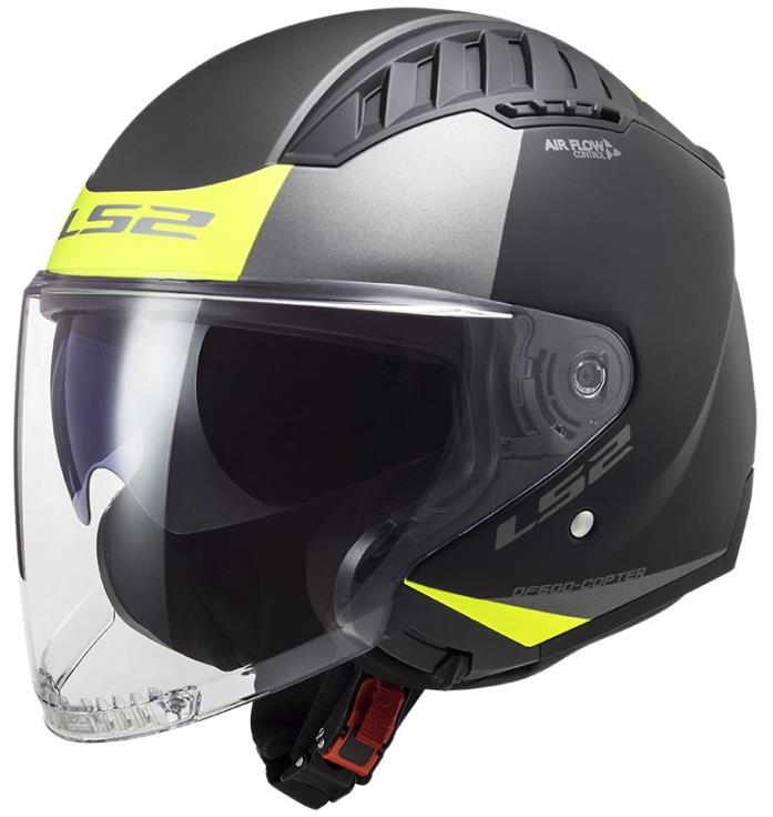 LS2 COPTER II-06 URBANE skúter jet prilba matná Hi-Vis žltá veľ. M