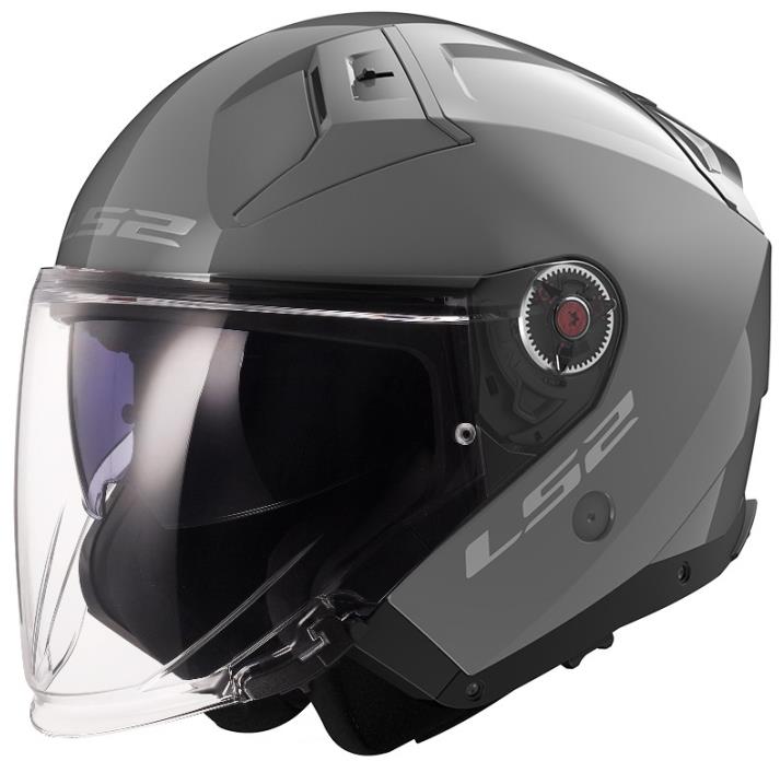 LS2 INFINITY II-06 HPFC skúter jet prilba nardo sivá veľ. S