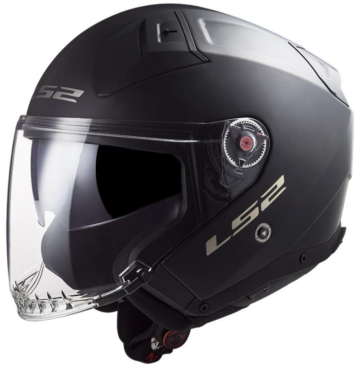 LS2 INFINITY II-06 HPFC skúter jet prilba matná čierna veľ. L