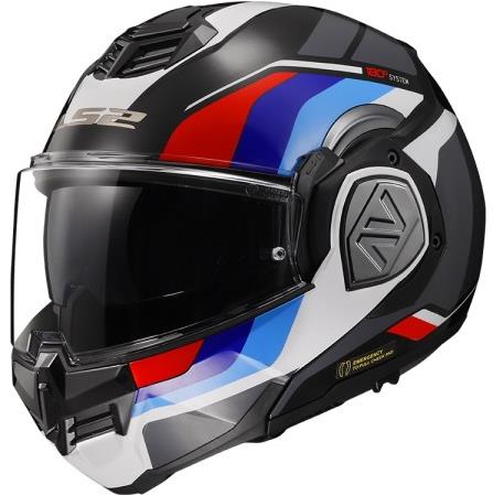 LS2 ADVANT SPORT preklápacia prilba čierna/modrá/červená veľkosť XXL