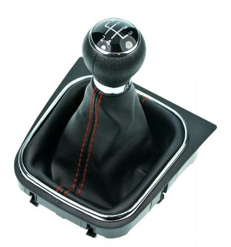 PROTEC Radiaca páka s manžetou, VW Golf VI 2008-2012 5st červené prešitie