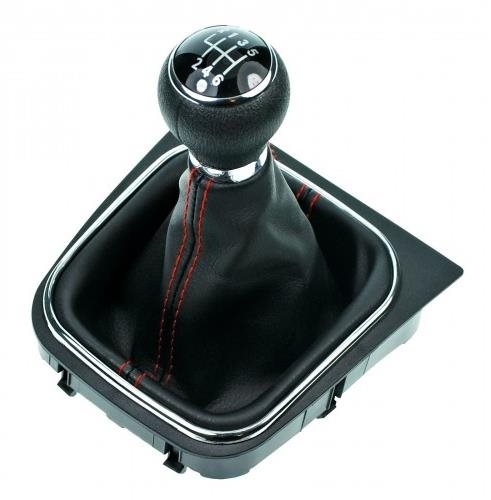 PROTEC Radiaca páka s manžetou, VW Touran 2009-2012 6st červené prešitie