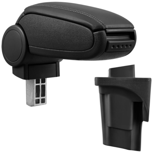 PROTEC Lakťová opierka, Seat Leon II 1P, syntetická koža, čierna 2005 – 2012