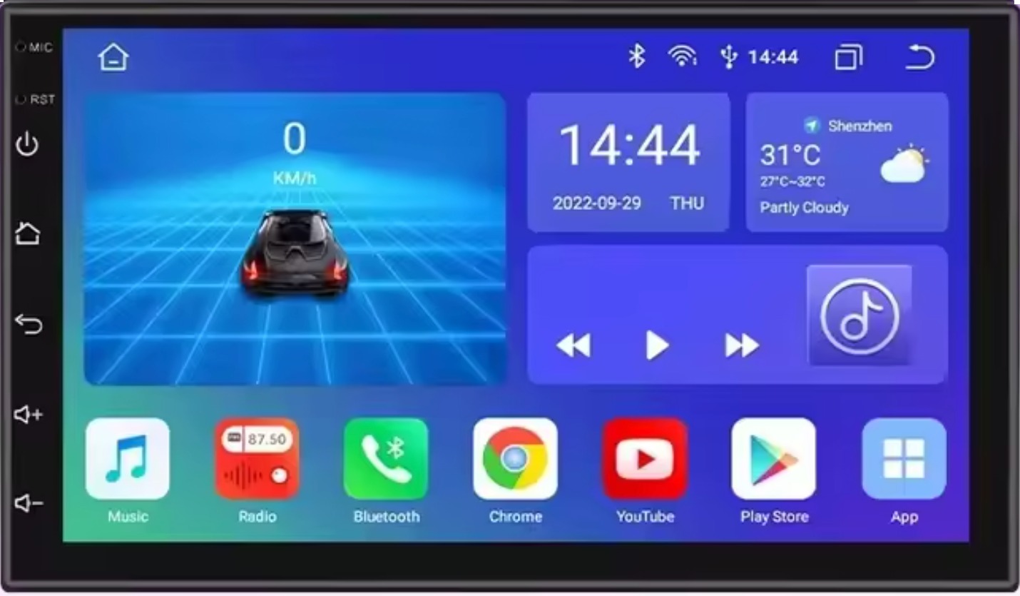 Ossuret 2DIN Univerzálne Android Autorádio s Kamerou, Android 12.0, WIFI GPS USB, Android s GPS