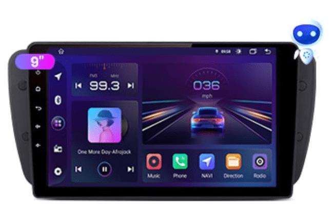 Ossuret 2din Android Autorádio pre Seat Ibiza 6J 2009 – 2013 s GPS navigáciou, USB, WIFI