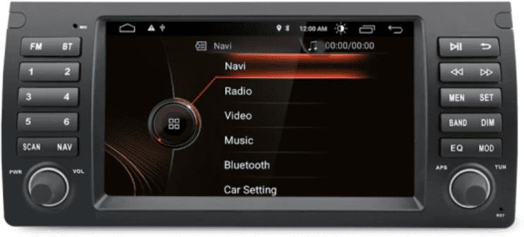 OSSURET Autorádio do Bmw X5 E53/5 Series E39/M5, ANDROID 12, WiFi, GPS, USB, Bluetooth, Dotykové
