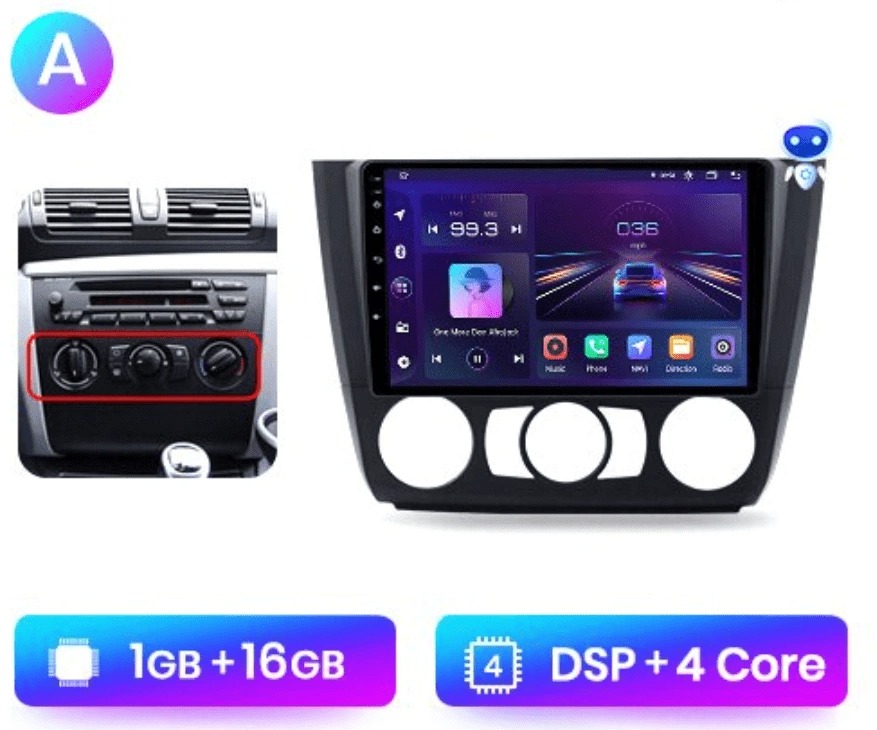 Hizpo Android Autorádio BMW 1. rad, 1. Séria E88 E82 E81 E87 200 – 2011 s WiFi, GPS NAVIGÁCIA