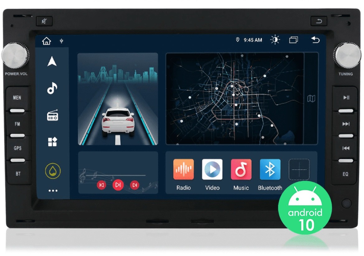 Hizpo Autorádio pre Volkswagen VW Touareg Multivan T5 Transporter 2002-2010 Carplay
