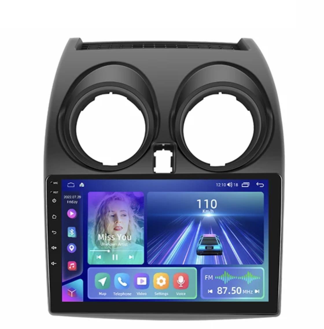 HIZPO 2din Autorádio pre NISSAN QASHQAI 2006-2013 Android s GPS navigáciou, WIFI, USB, Bluetooth