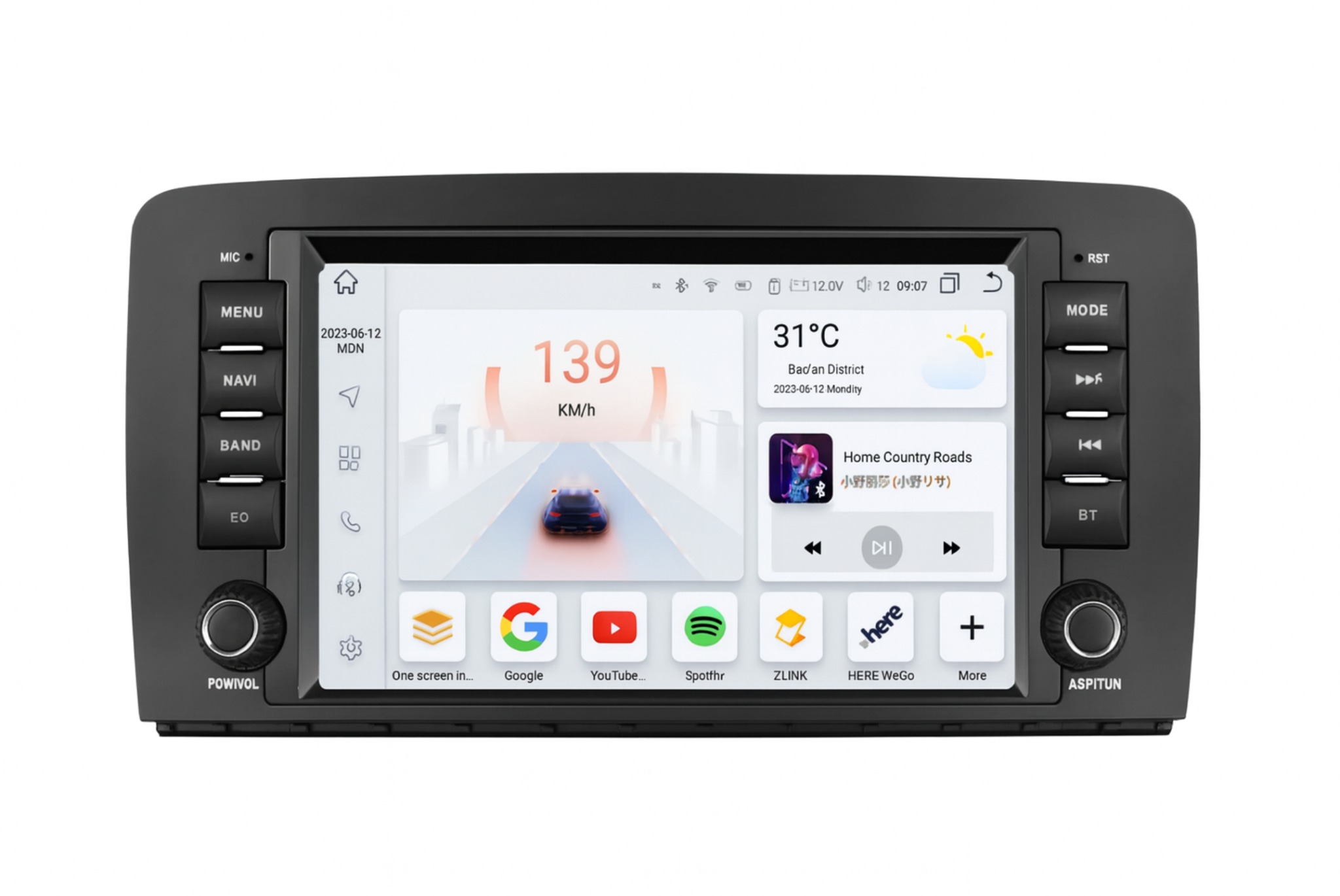 HIZPO Apple CarPlay Android Auto Autorádio Mercedes R Class W251 R300 R280 R320 2005-2017 GPS