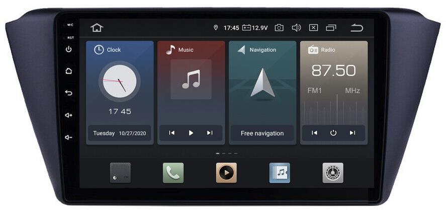 OSSURET Autorádio Škoda Fabia mk3 2015-2021 Navigácia Rádio Škoda Fabia III 3. generácia 2015 – 2021
