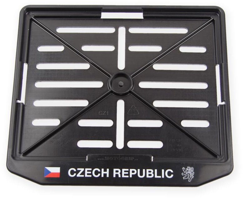 M-Hasa Podložka pod ŠPZ MOTO, vlajky ČR