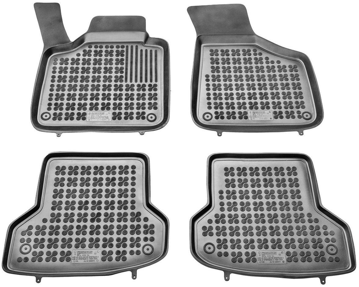Rezaw-Plast, Gumové koberce se zvýšeným okrajem, Audi A3, S3, II, 2003-2013