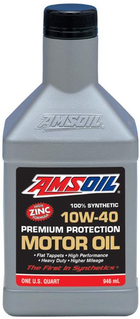 AMSOIL AMSOIL Premium Protection 10W-40 Synthetic Motor Oil, objem 946 ml