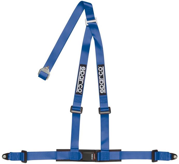 Sparco 3-bodový bezpečnostný pás s homologizáciou ECE, farba modrá