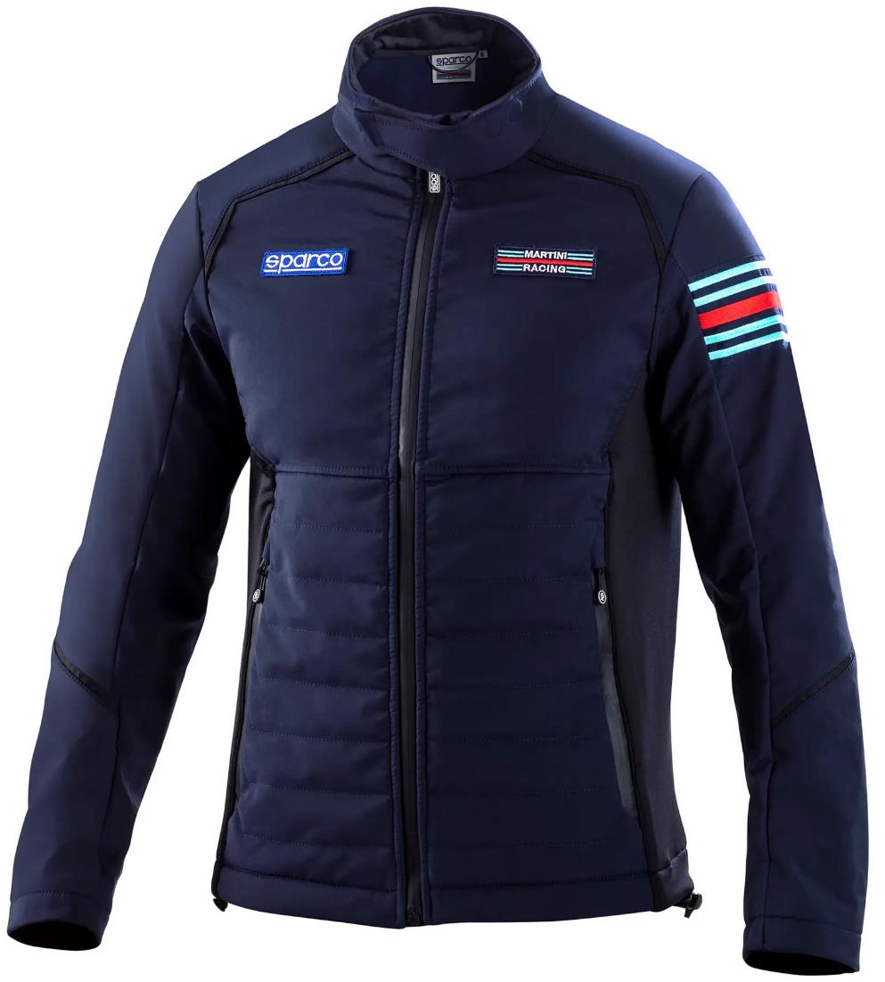 Sparco softshell bunda Martini Racing, farba tmavo modrá, veľkosť L