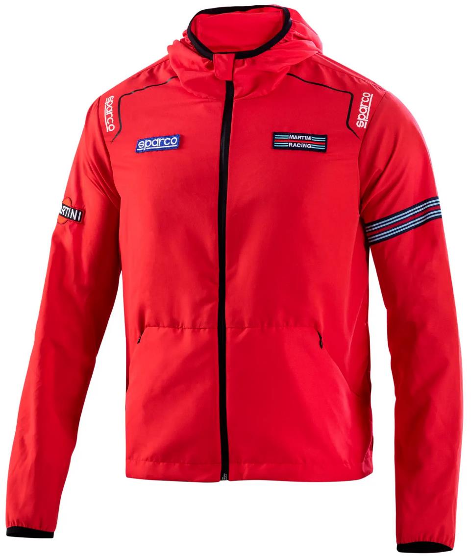 Sparco vetrovka Martini Racing, farba červená, veľkosť M