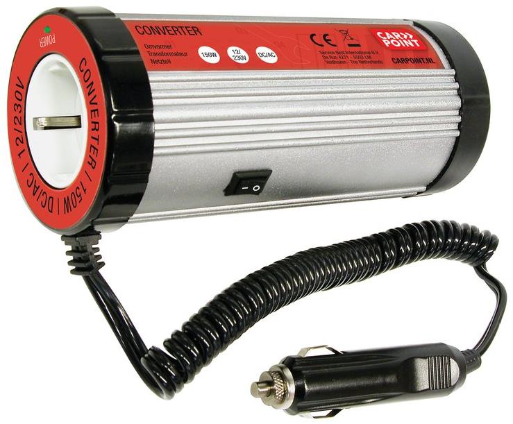 Carpoint Menič napätia 12 V na 230 V 150 W